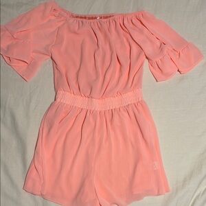 Strapless Peach Dress